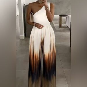 One Shoulder Jumpsuit